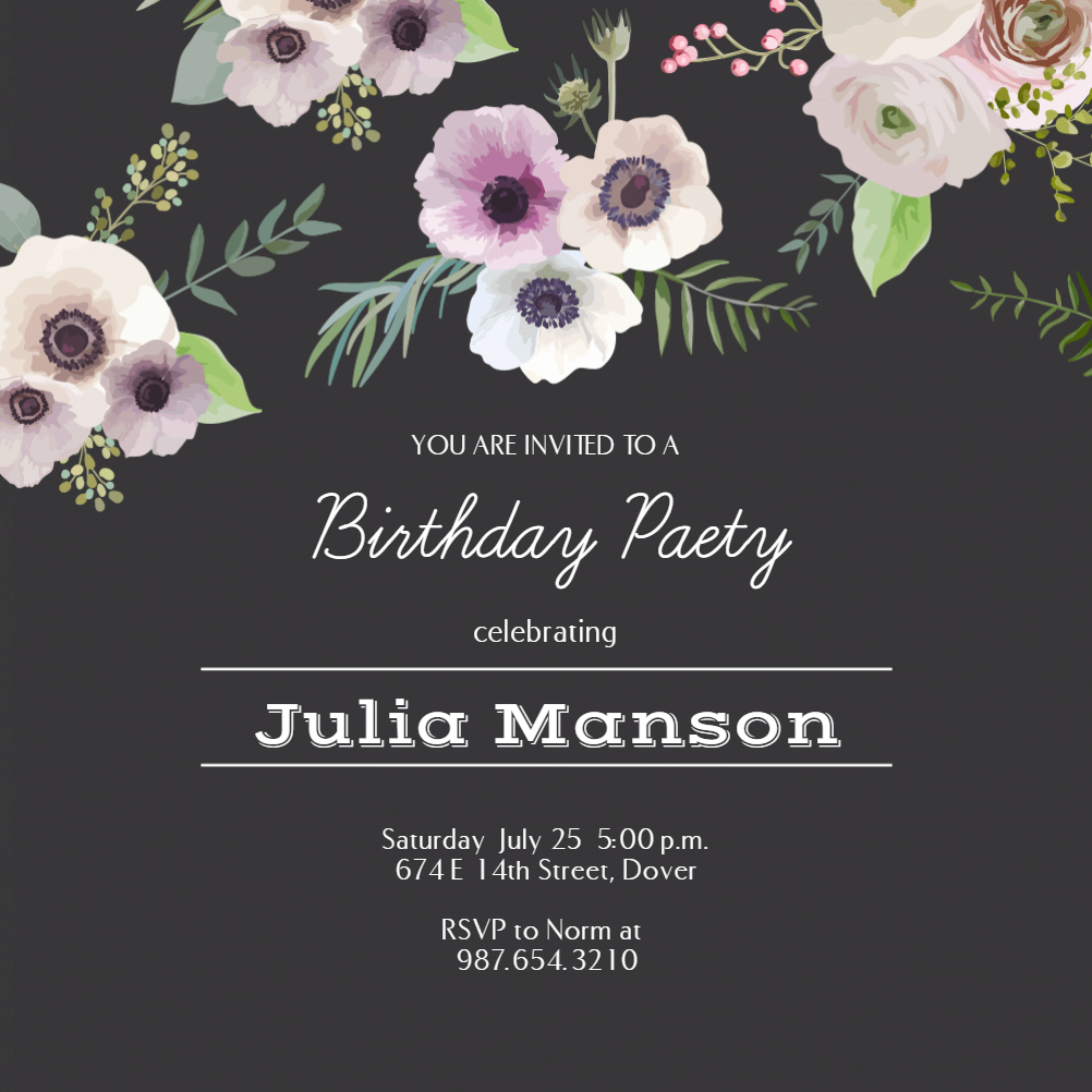 Birthday Invitation Templates (Free) Greetings Island