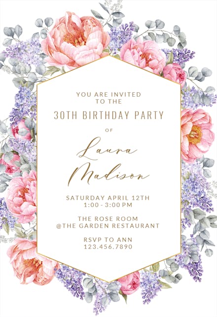 Growing Love - Birthday Invitation Template | Greetings Island