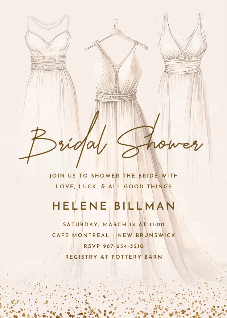 All good things - bridal shower invitation