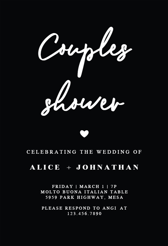 Couples Shower Invitation Templates (Free) Greetings Island
