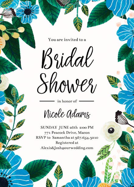 Page 9 | Bridal Shower Invitation Templates (Free) | Greetings Island