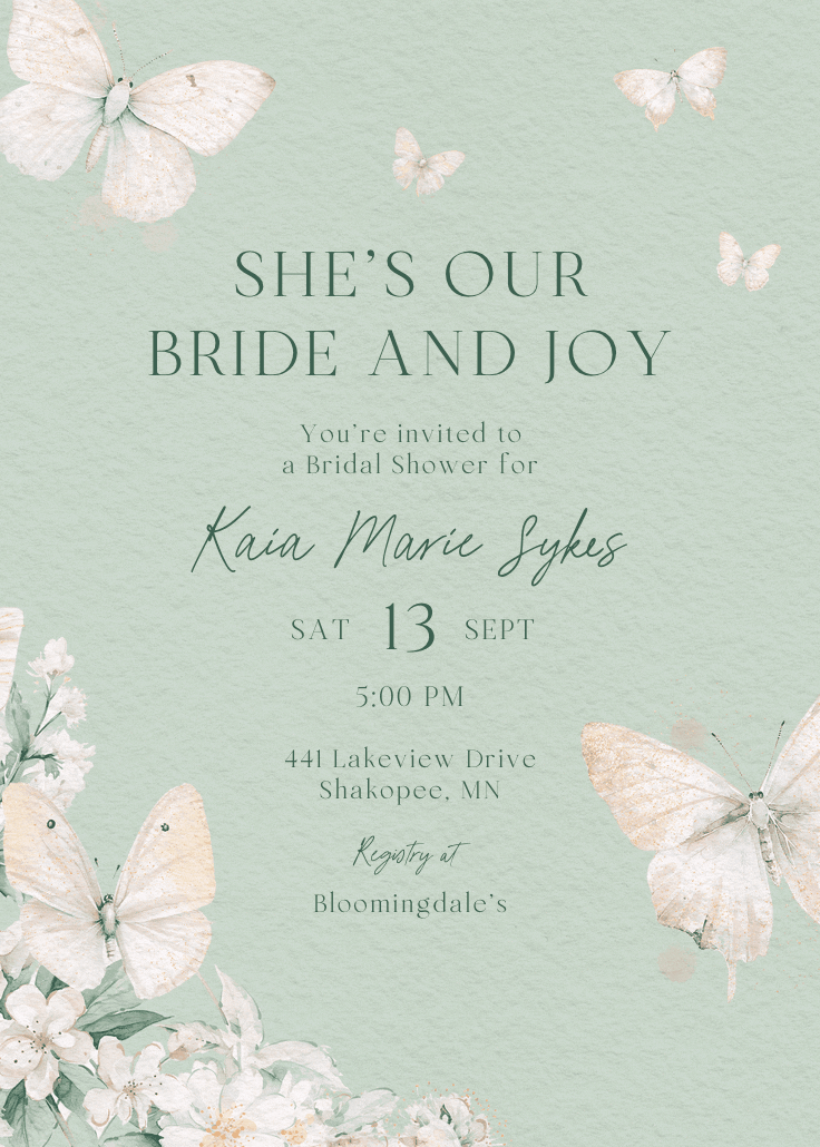 Bride and joy - invitación para todos los días