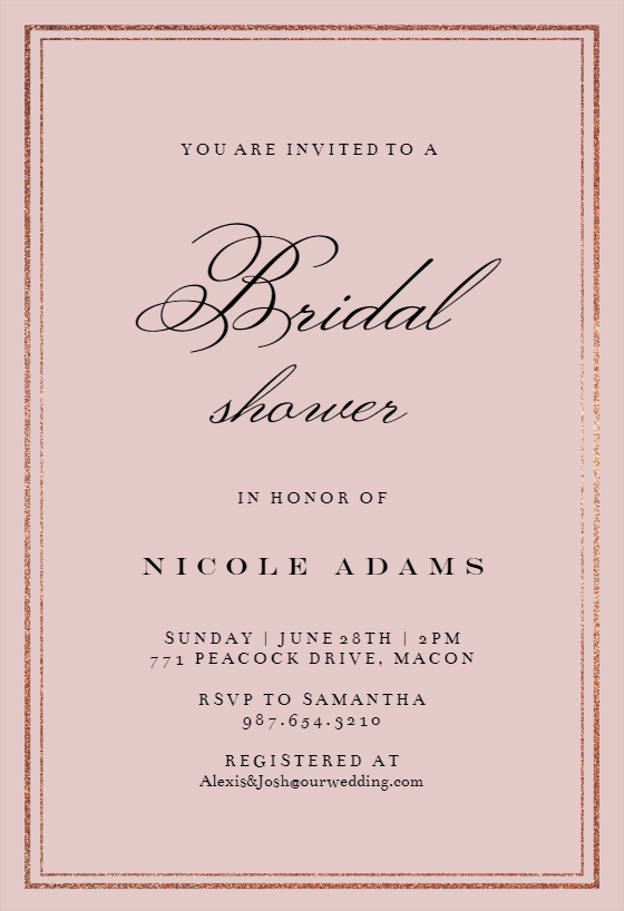 Bridal Shower Invitation Templates (Free) | Greetings Island