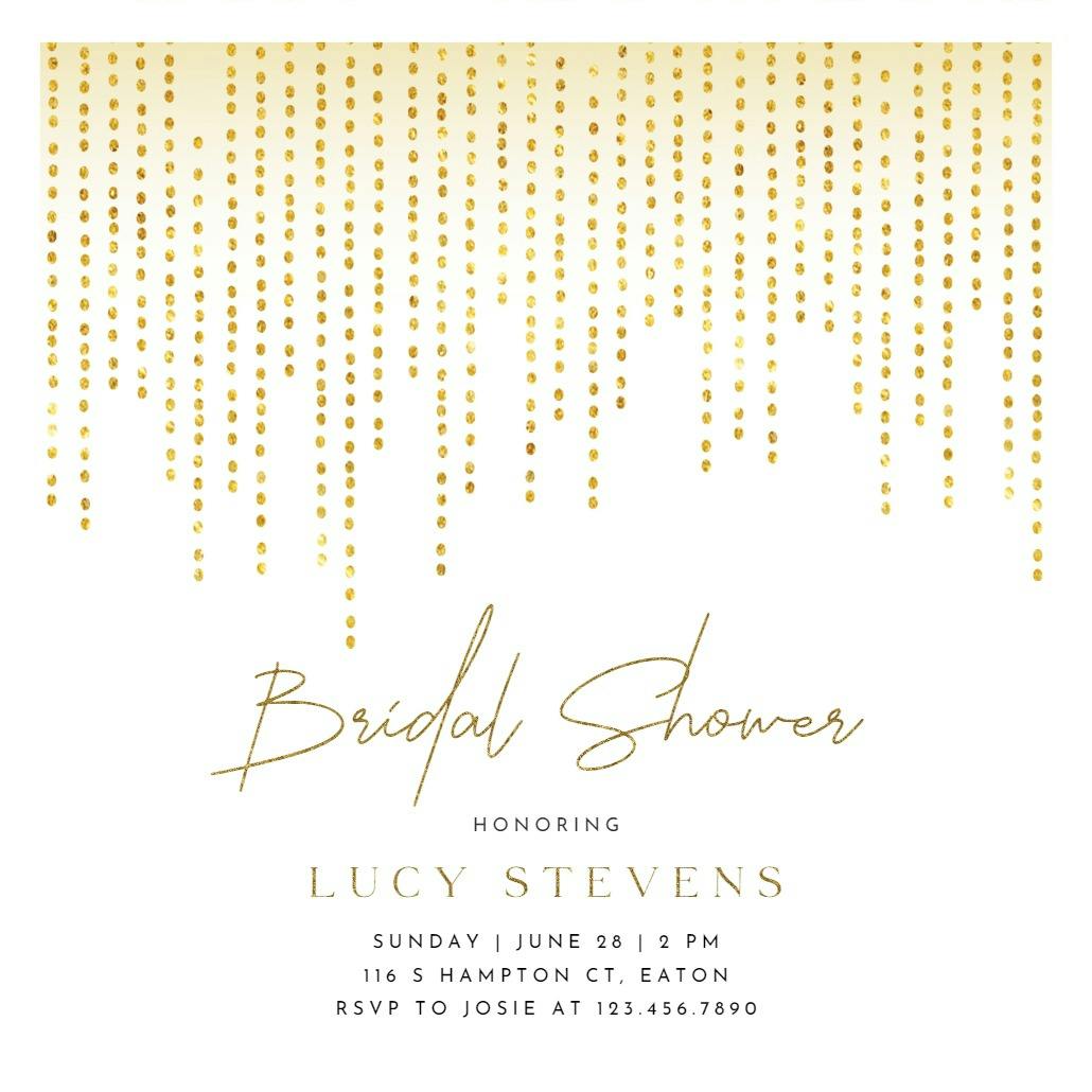 Dot shower - bridal shower invitation