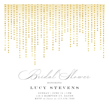 Dot shower - bridal shower invitation