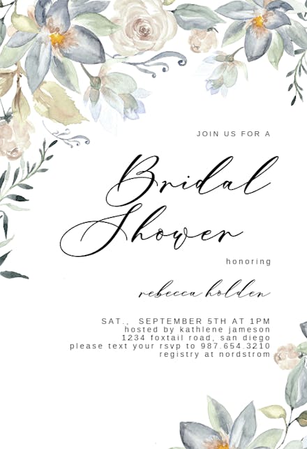 Eucalyptus Charm - Bridal Shower Invitation