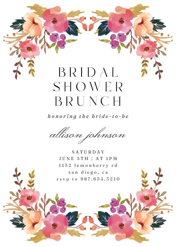Fairy forest woodland - brunch & lunch invitation