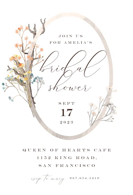 Fairy Tale Border - Bridal Shower Invitation