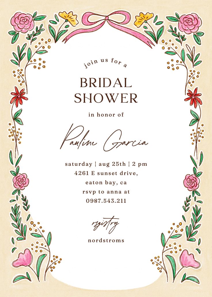 Fairytale love - bridal shower invitation