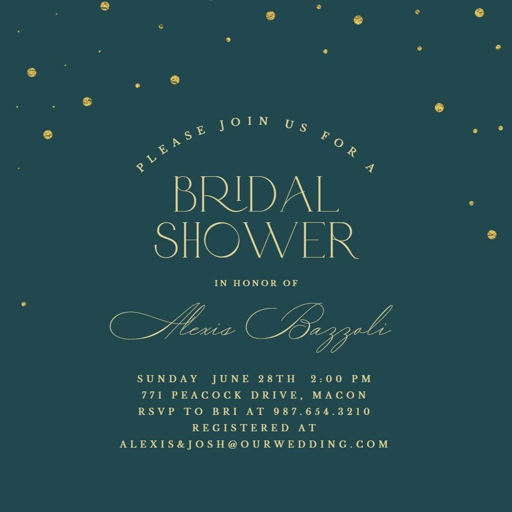 Fancy  style - bridal shower invitation