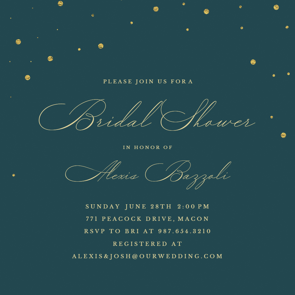 Kraft Branches - Bridal Shower Invitation Template | Greetings Island