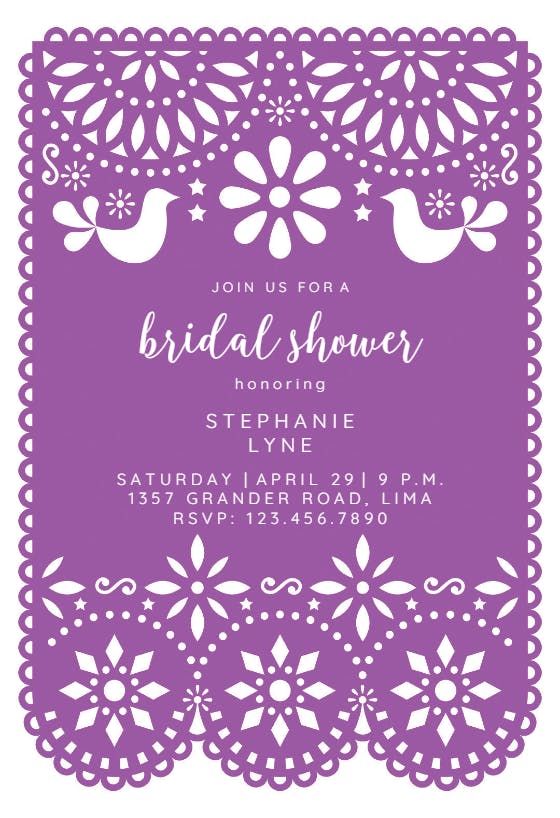 Fiesta party - bridal shower invitation