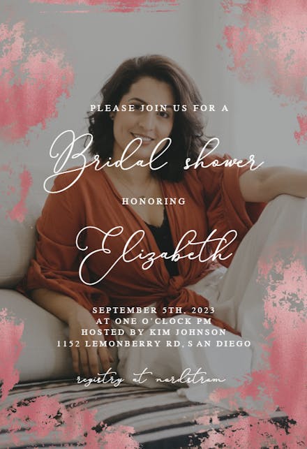 Foiled Photo - Bridal Shower Invitation