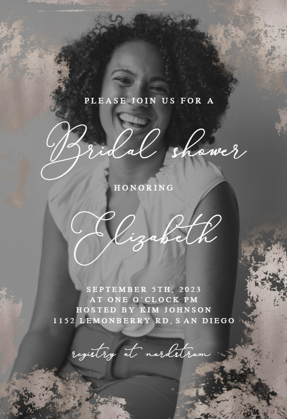Bridal Shower Elegance - Bridal Shower Invitation Template (Free ...