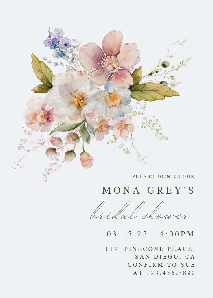 Forever love - invitación para bridal shower