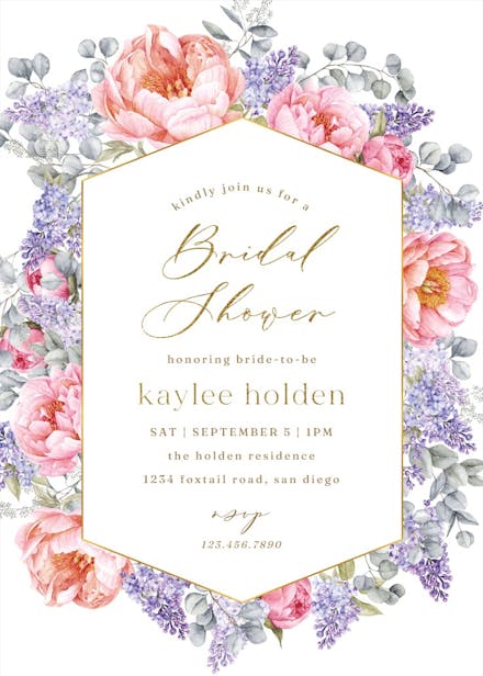 Growing Love Bridal Shower Invitation Template Greetings Island