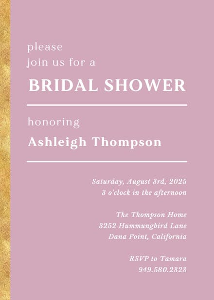 Join In The Joy - Bridal Shower Invitation Template (Free) | Greetings ...