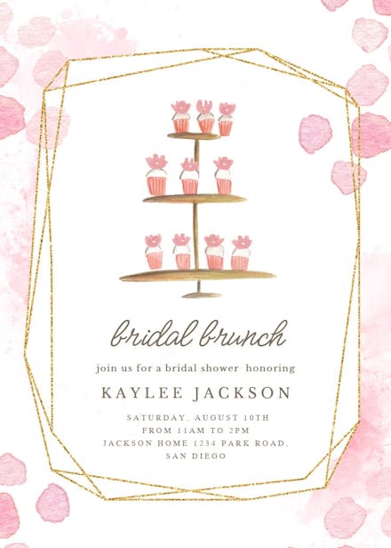 Ladies brunch - bridal shower invitation