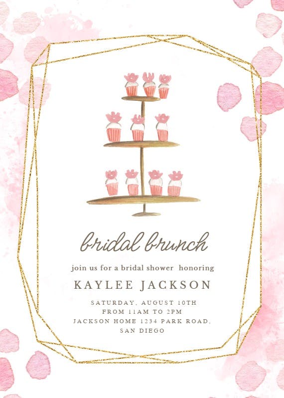 Ladies brunch - bridal shower invitation