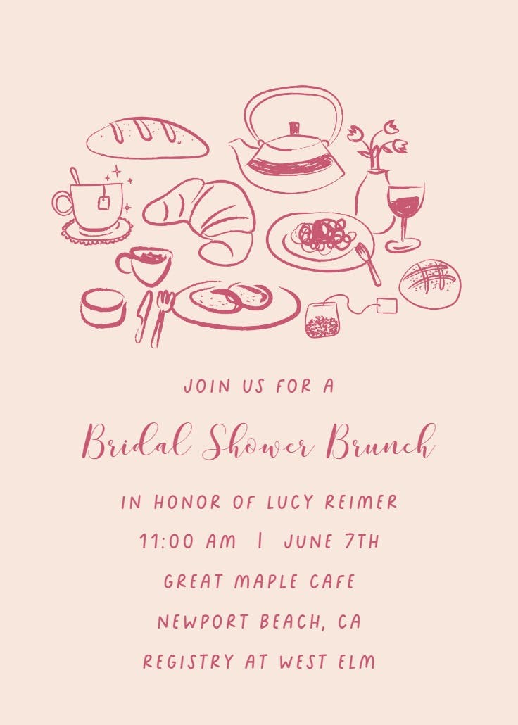 Morning mingle - invitación para brunch