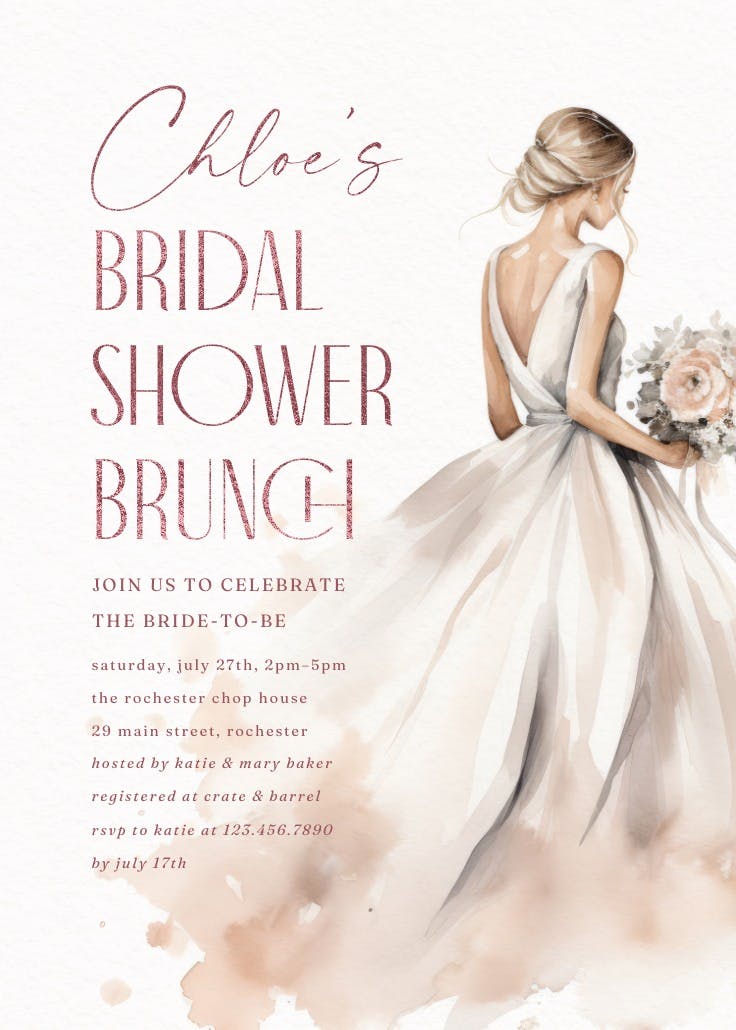 Nearly mrs - invitación para bridal shower