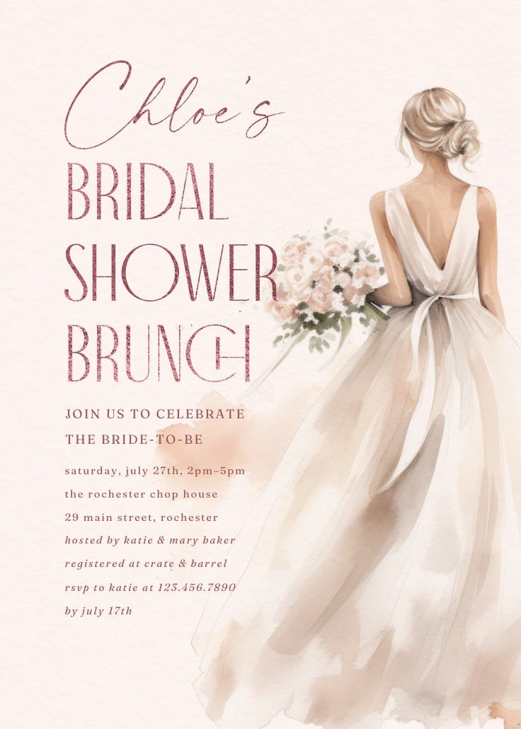 Nearly mrs - invitación para bridal shower