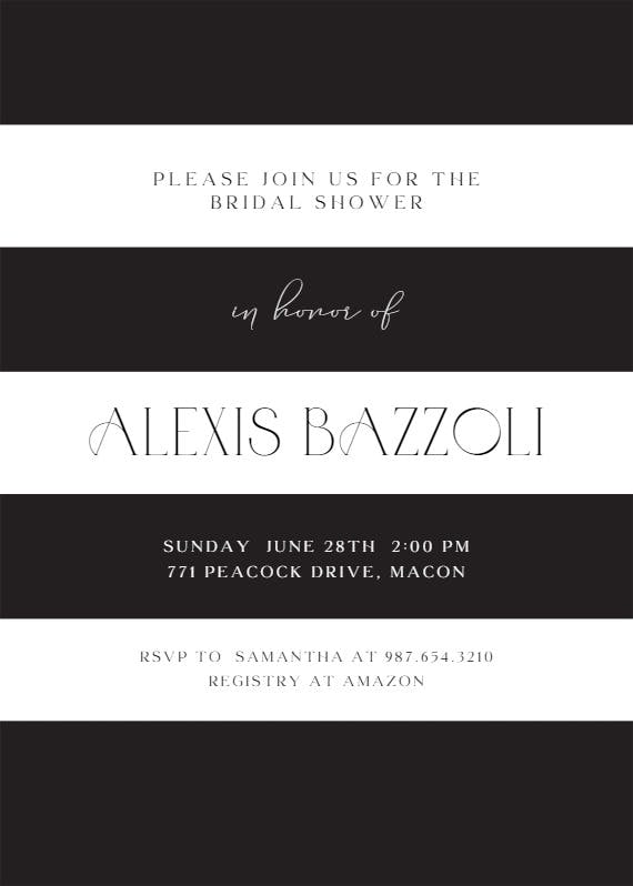 Newly minted - bridal shower invitation