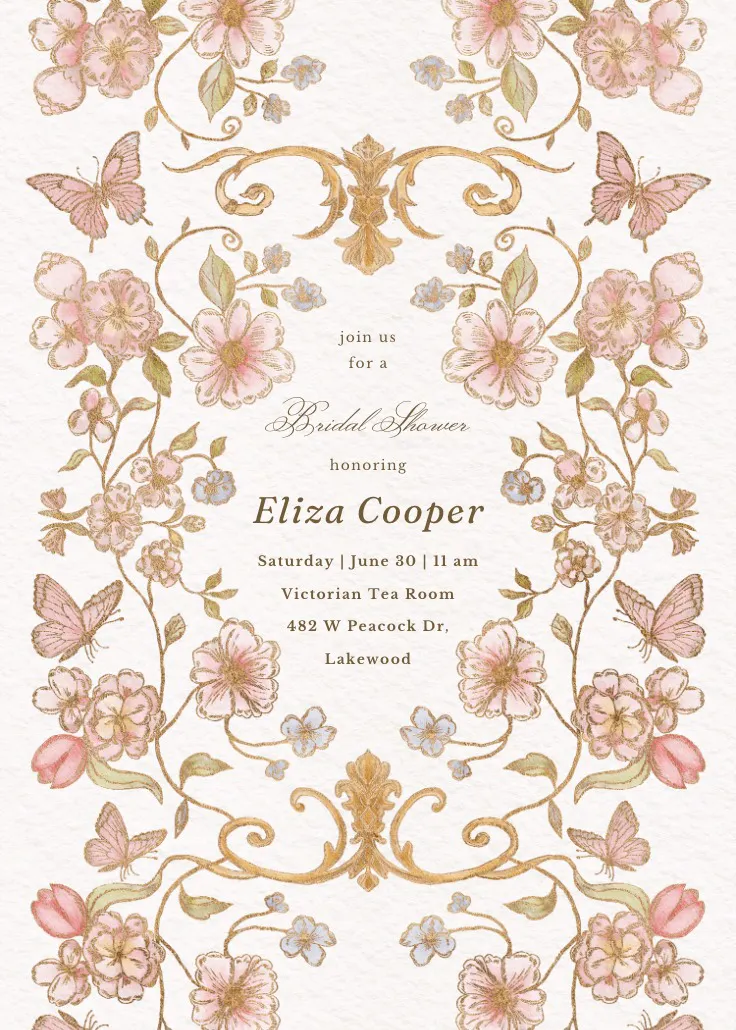 Open door gathering – brautparty-einladung