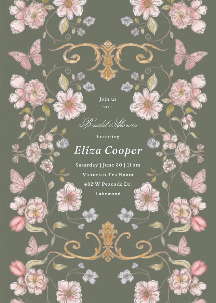 Open door gathering - invitación para bridal shower