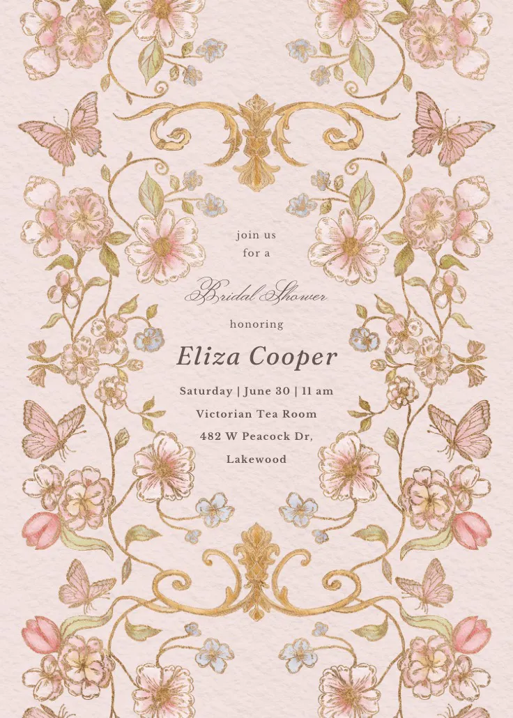 Open door gathering - invitación para bridal shower