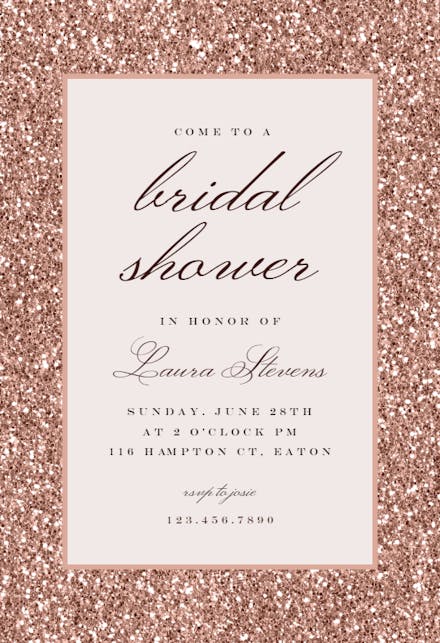 Blush Gold Spots - Bridal Shower Invitation Template | Greetings Island