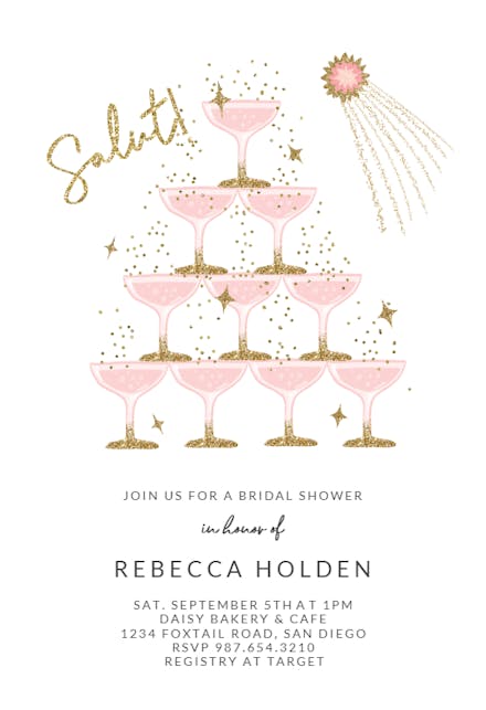 Salut - Bridal Shower Invitation