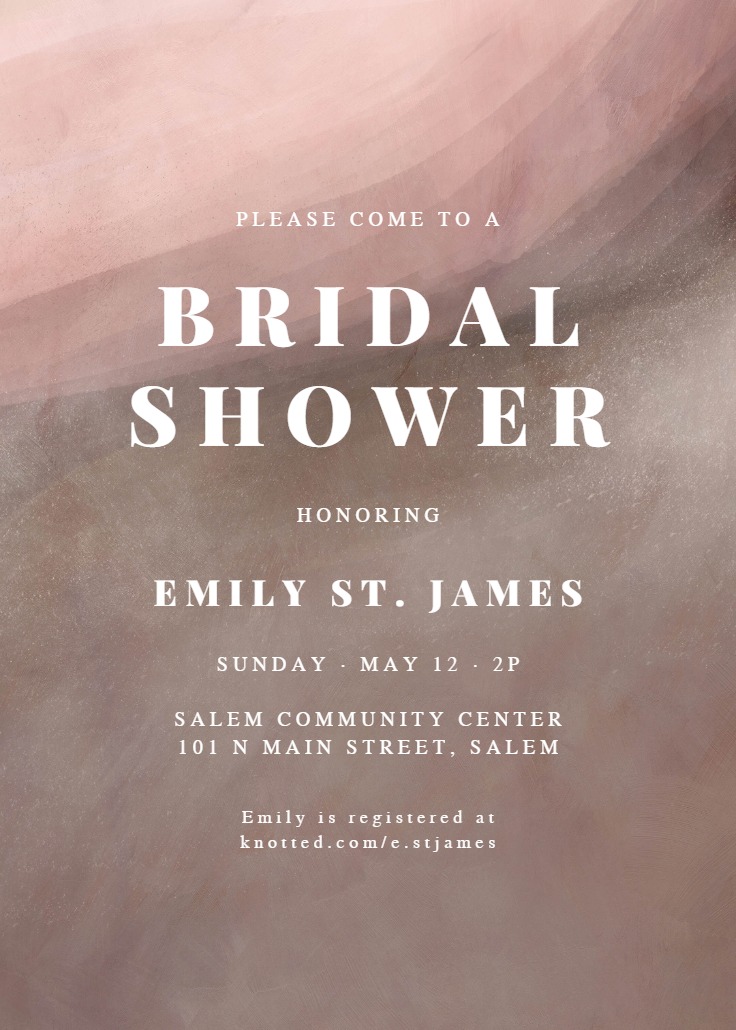 Sands of love - Bridal Shower Invitation Template (Free) | Greetings Island