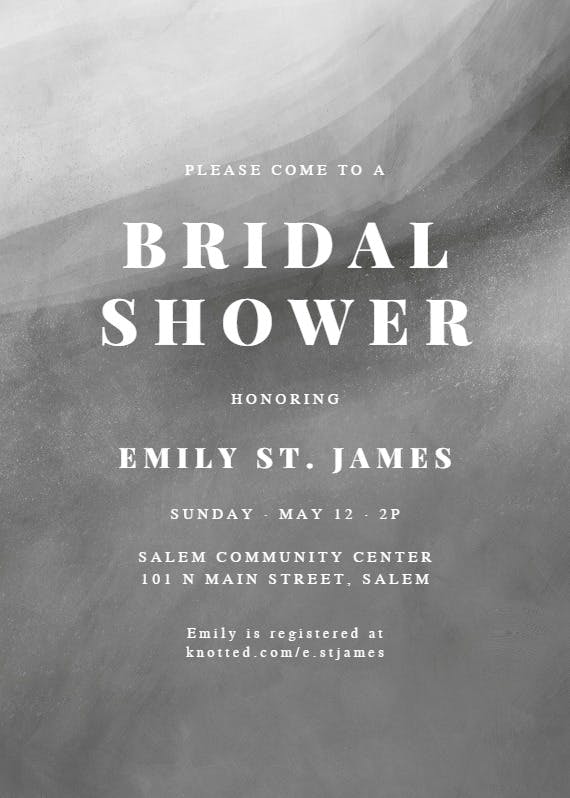 Sands of love - bridal shower invitation