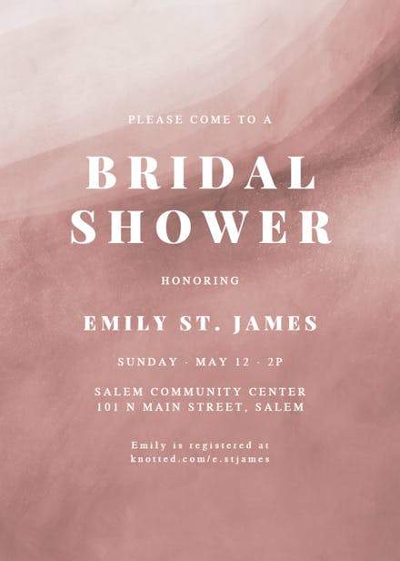 Sands Of Love - Bridal Shower Invitation Template (Free) | Greetings Island