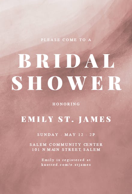 Sands Of Love - Bridal Shower Invitation Template (Free) | Greetings Island