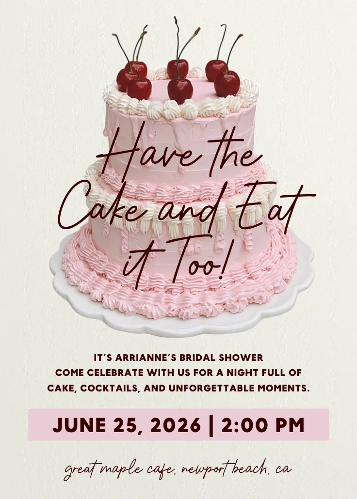 Slice of fun - invitación para bridal shower