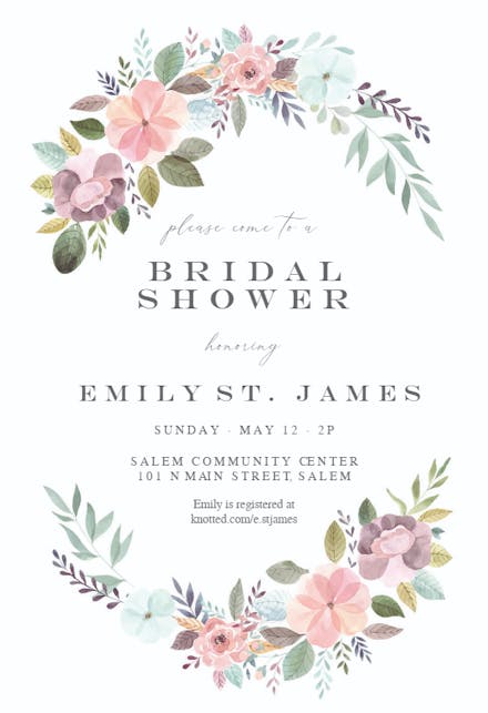 Soft Floral - Bridal Shower Invitation