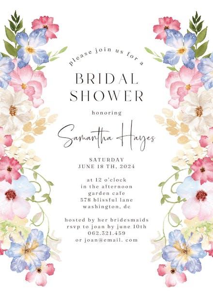 Bridal Shower Invitation Templates (Free) | Greetings Island