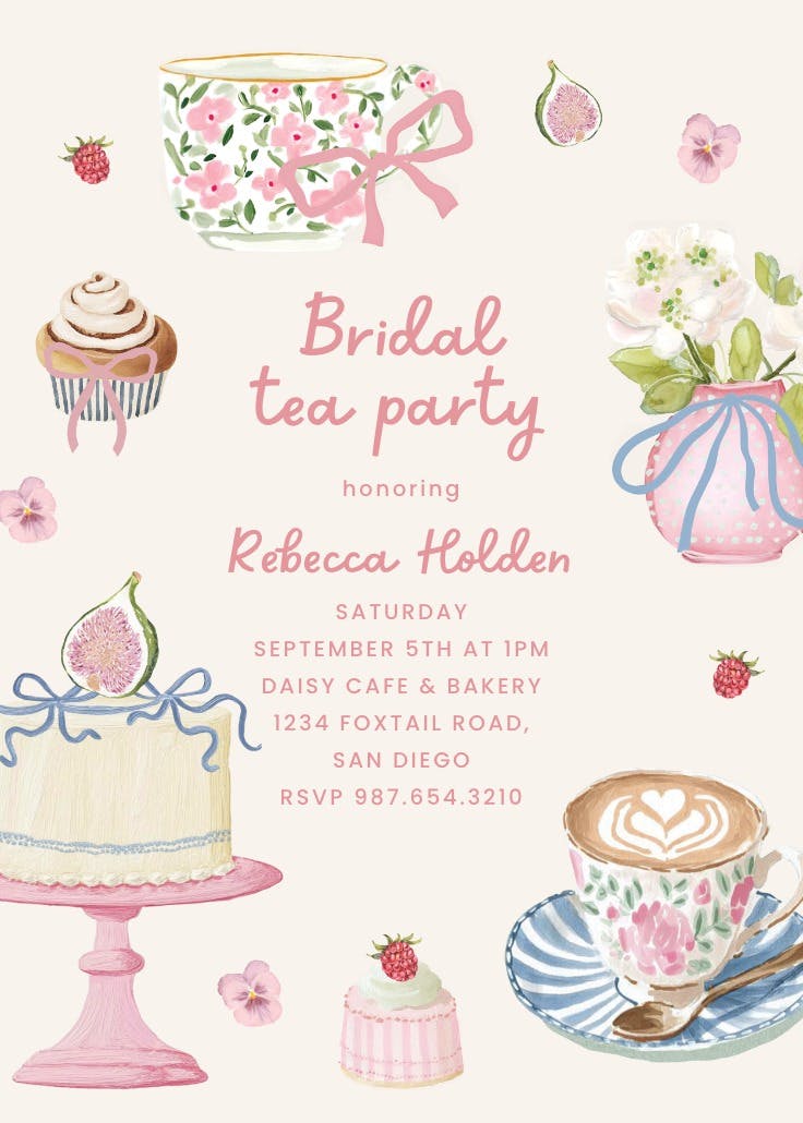 Sweet sips & i do's - invitation