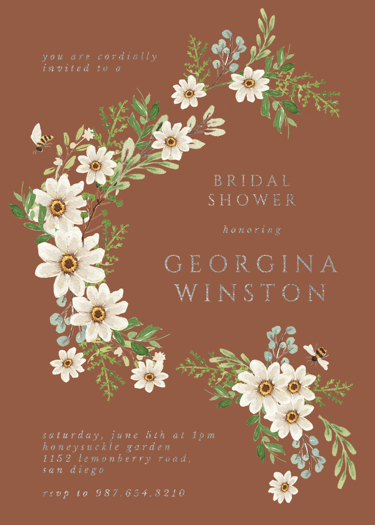 Sweeter together - bridal shower invitation