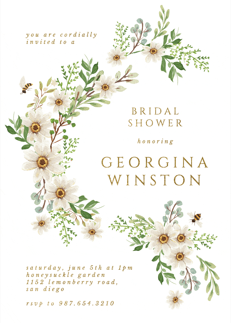Sweeter together - bridal shower invitation
