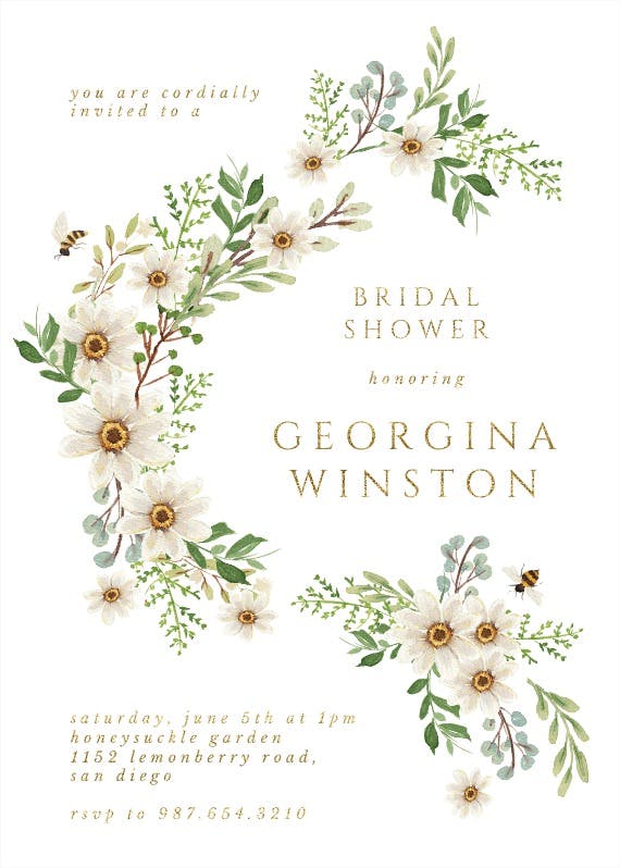 Sweeter together - bridal shower invitation