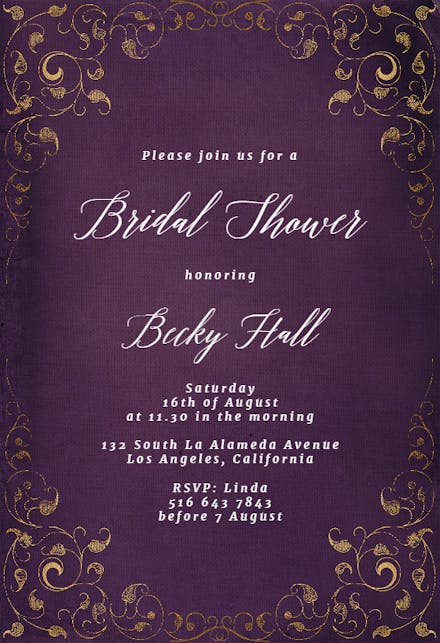 Página 14 Invitaciones Para Bridal Shower Gratis Greetings Island 6117