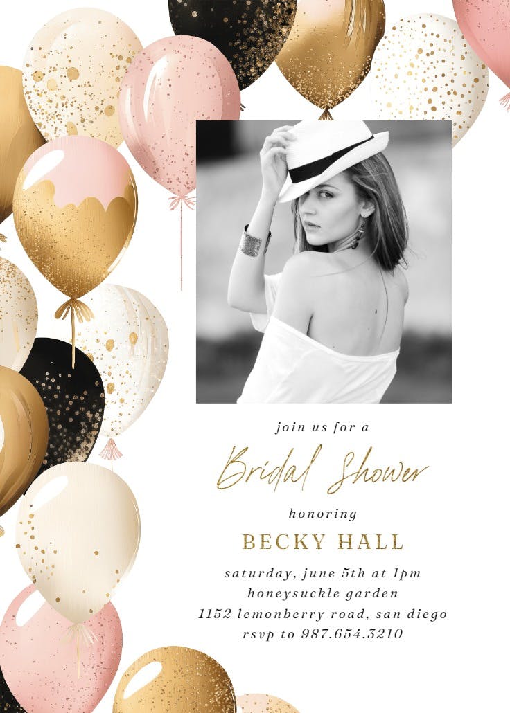 Up, up, and away photo - bridal shower invitation