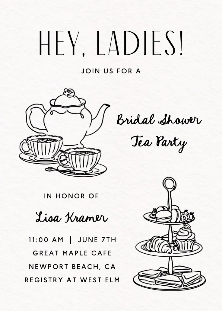 Vintage service - partyeinladung