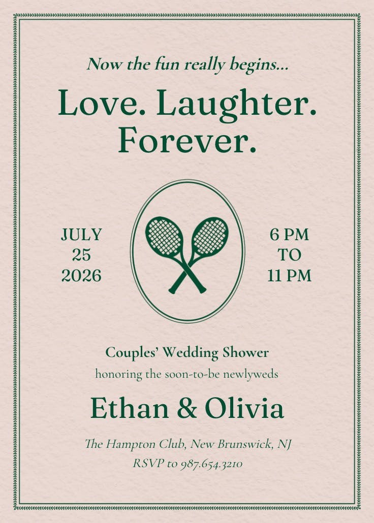 Well played - invitación para bridal shower