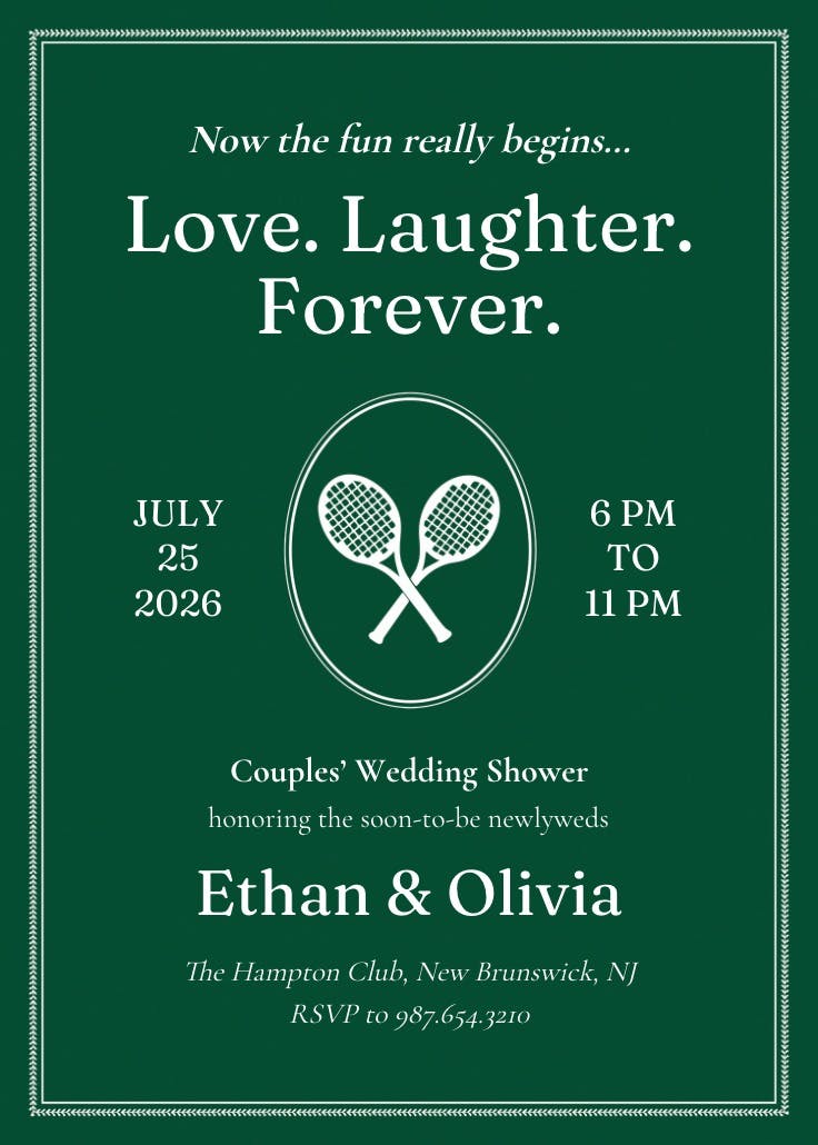 Well played - invitación para bridal shower