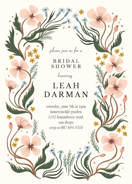 Page 9 | Bridal Shower Invitation Templates (Free) | Greetings Island