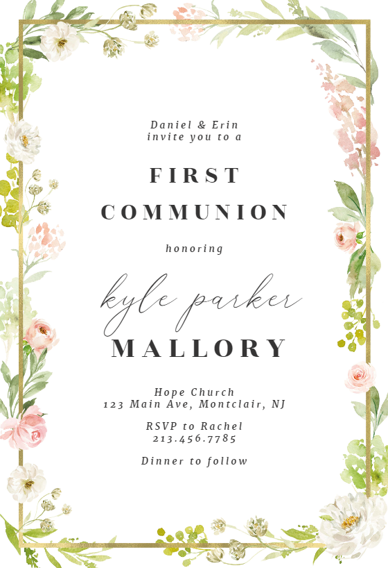 communion invitations